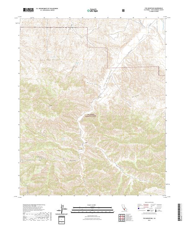 Fox Mountain 2021 topographic map thumbnail