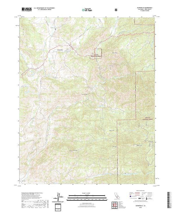 Glennville topographic map thumbnail