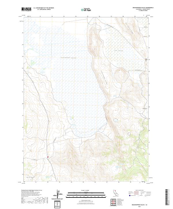 Grasshopper Valley 2021 topographic map thumbnail
