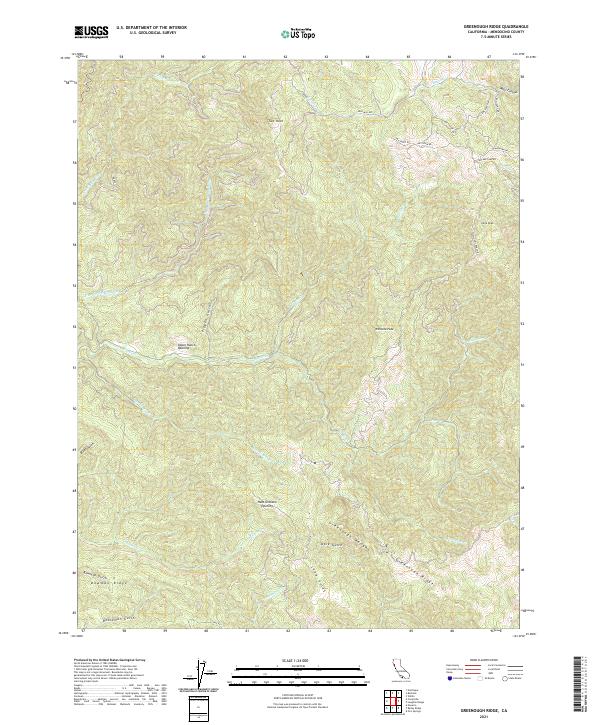 Greenough Ridge topographic map thumbnail