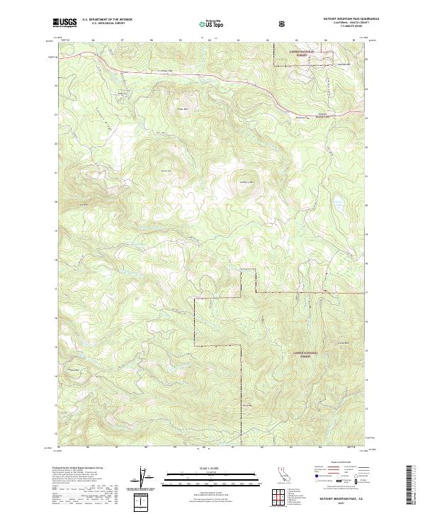 Hatchet Mountain Pass topographic map thumbnail