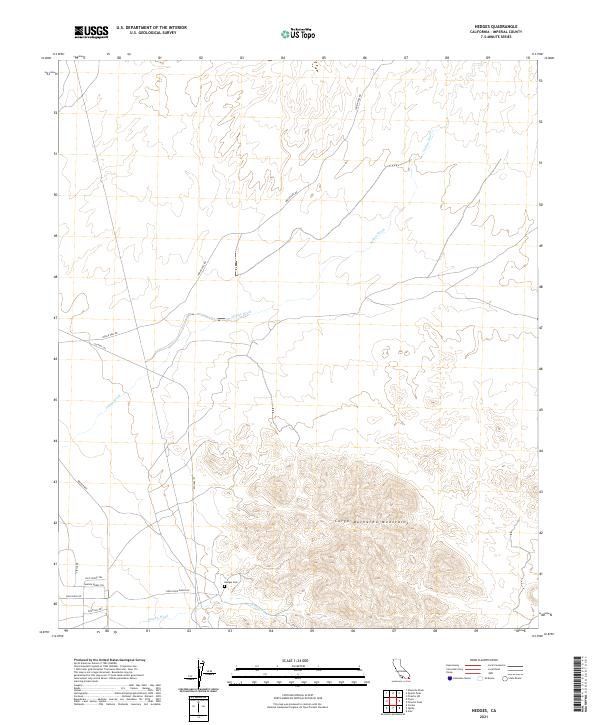 Hedges 2021 topographic map thumbnail