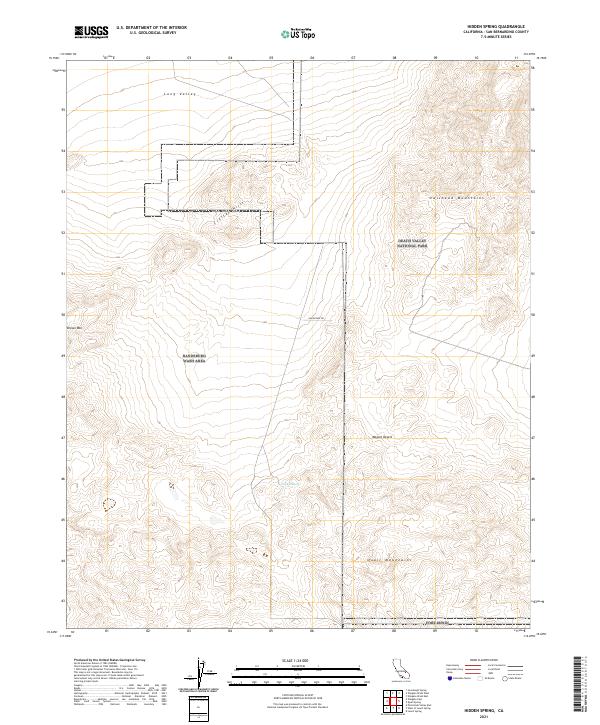 Hidden Spring 2021 topographic map thumbnail