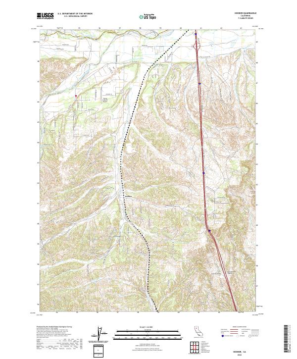 Hooker 2022 topographic map thumbnail