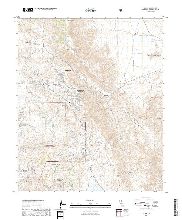 Julian 2021 topographic map thumbnail