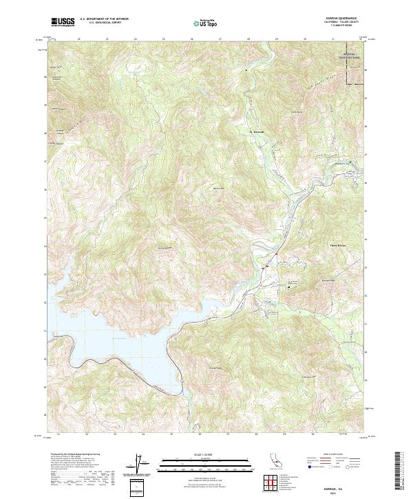 Kaweah 2021 topographic map thumbnail