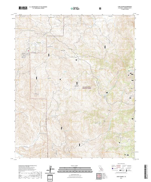 Lake Fulmor topographic map thumbnail
