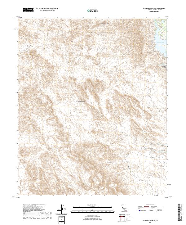 Little Picacho Peak topographic map thumbnail