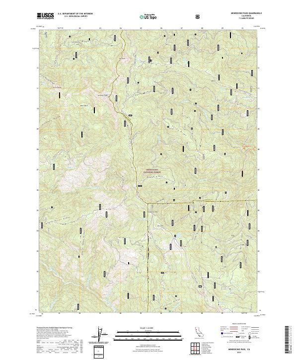 Mendocino Pass 2021 topographic map thumbnail