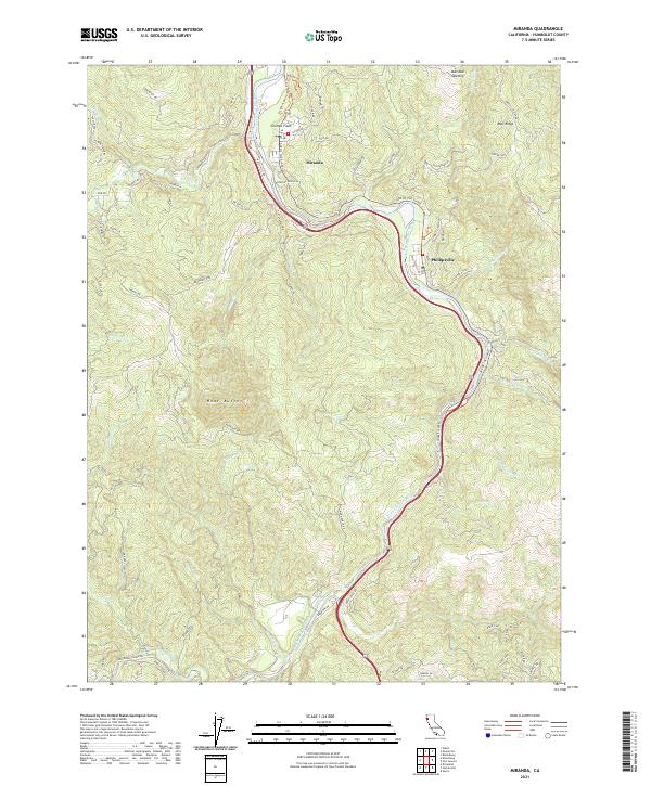 Miranda topographic map thumbnail