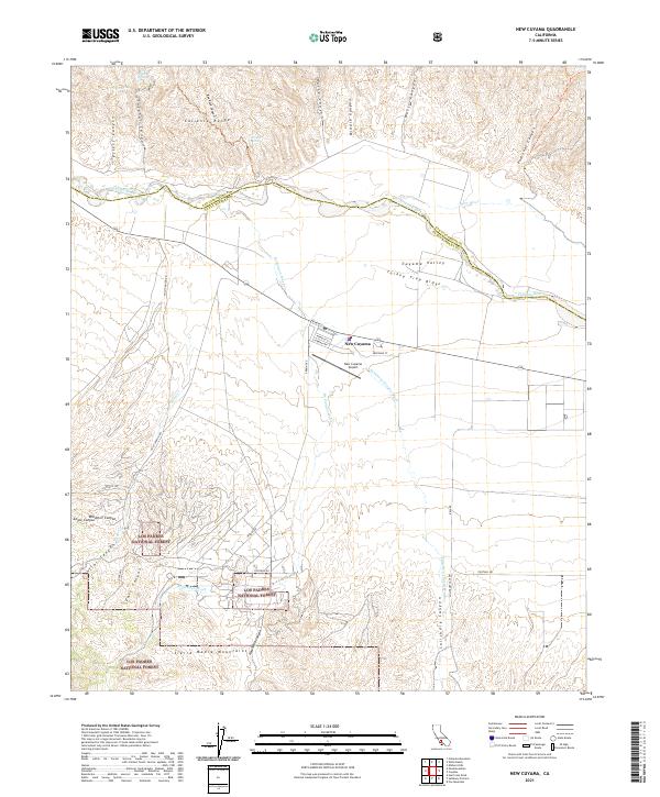 New Cuyama topographic map thumbnail
