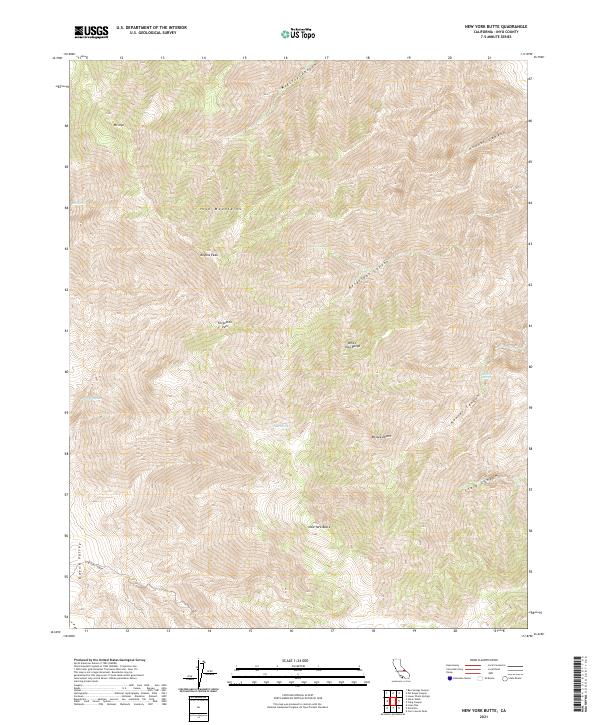 New York Butte topographic map thumbnail