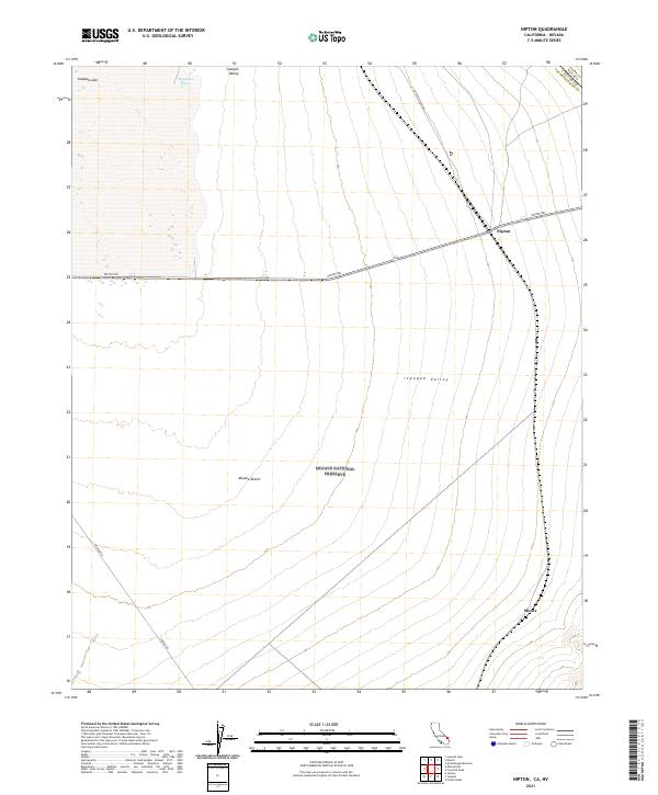 Nipton topographic map thumbnail