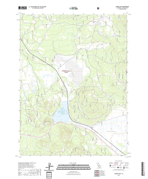 Poison Lake topographic map thumbnail