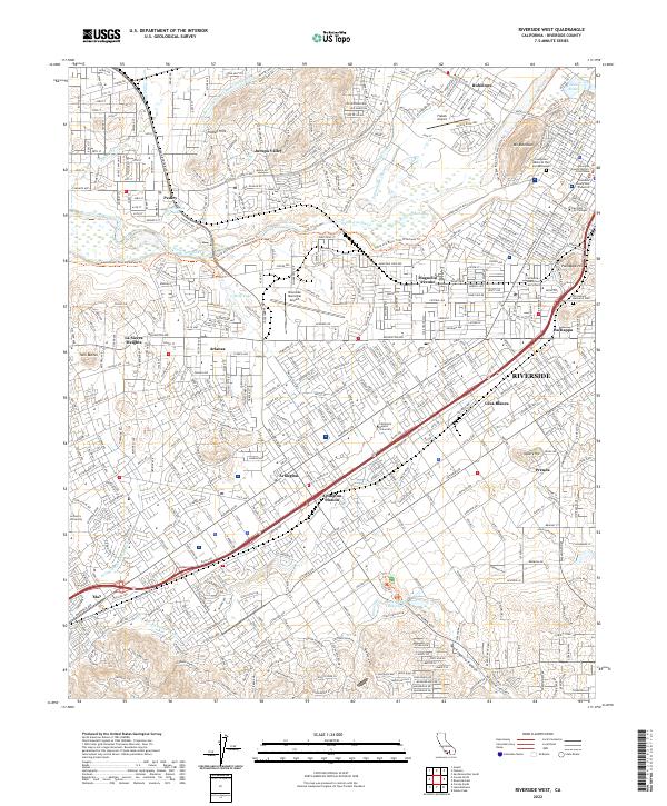 Riverside West 2022 topographic map thumbnail