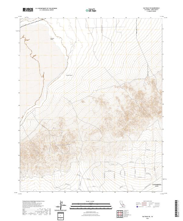 Saltdale SE topographic map thumbnail