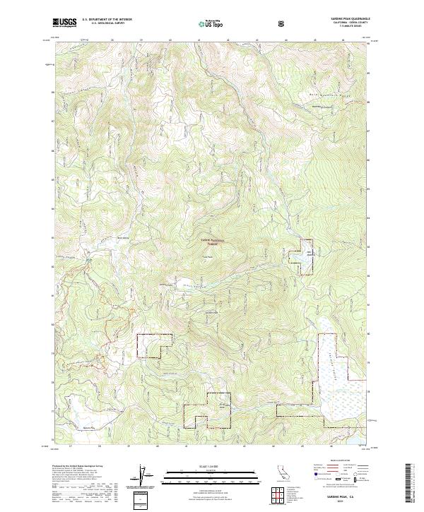 Sardine Peak topographic map thumbnail