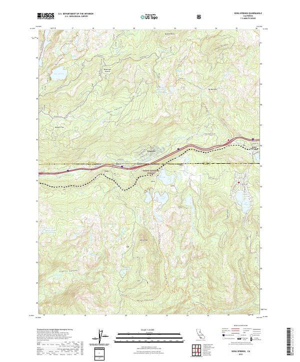 Soda Springs topographic map thumbnail