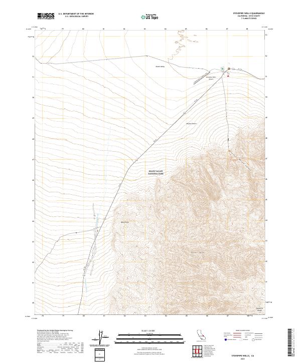 Stovepipe Wells topographic map thumbnail