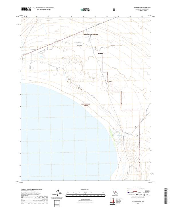 Sulphur Pond topographic map thumbnail