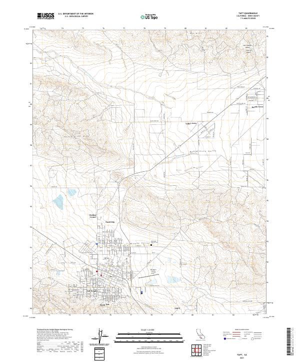 Taft 2021 topographic map thumbnail