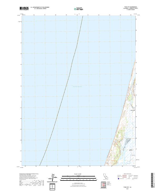 Tyee City 2021 topographic map thumbnail