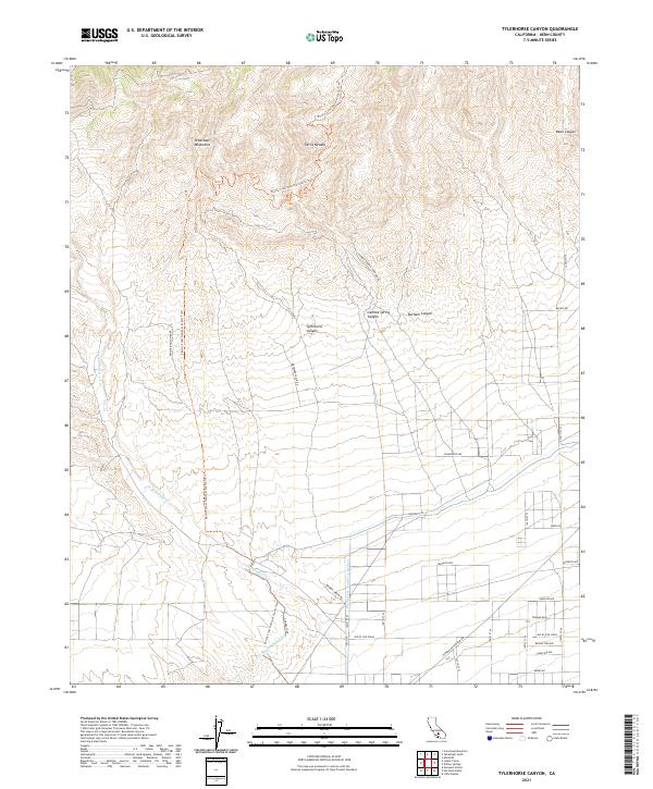 Tylerhorse Canyon topographic map thumbnail