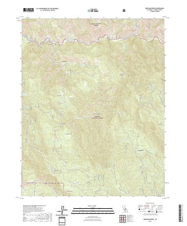 Verplank Ridge topographic map thumbnail