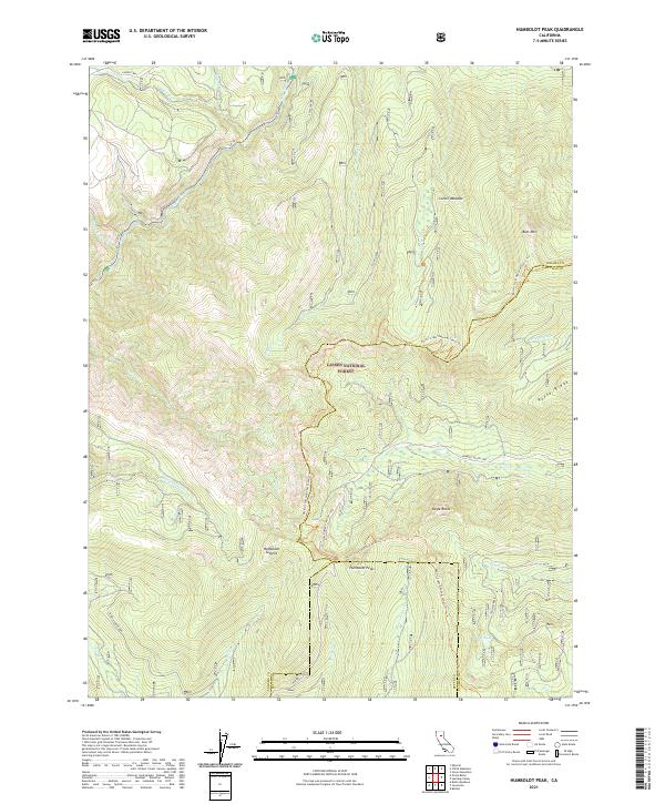 Humboldt Peak topographic map thumbnail