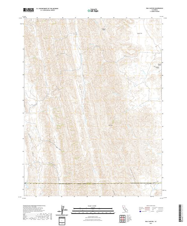 Rail Canyon 2021 topographic map thumbnail