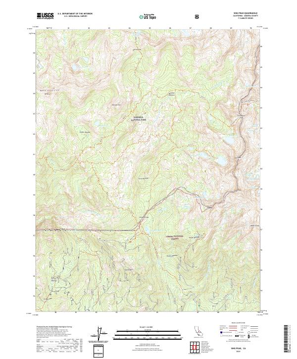 Sing Peak topographic map thumbnail