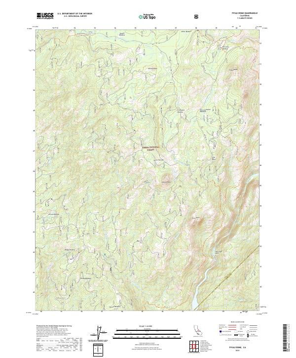 Piyau Dome topographic map thumbnail