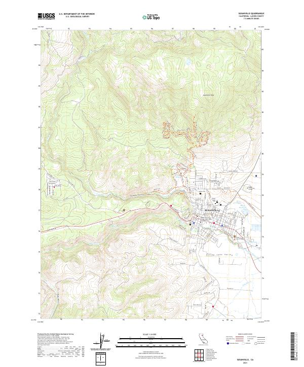 Susanville topographic map thumbnail