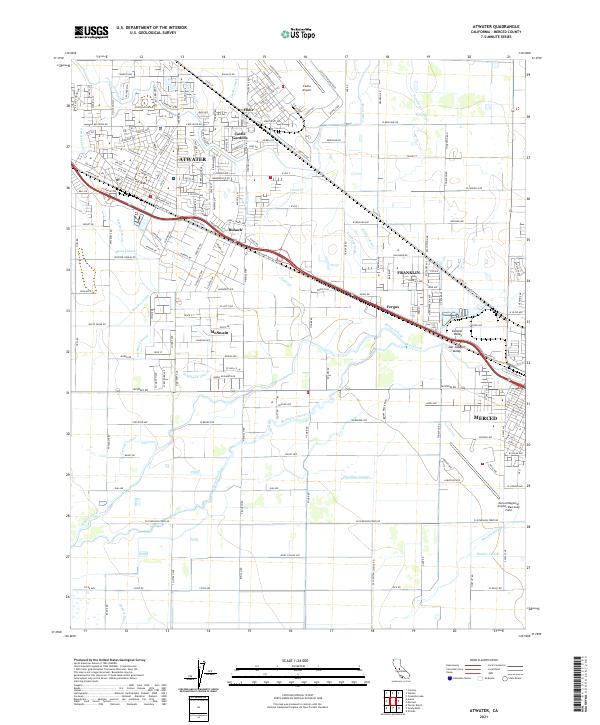 Atwater topographic map thumbnail
