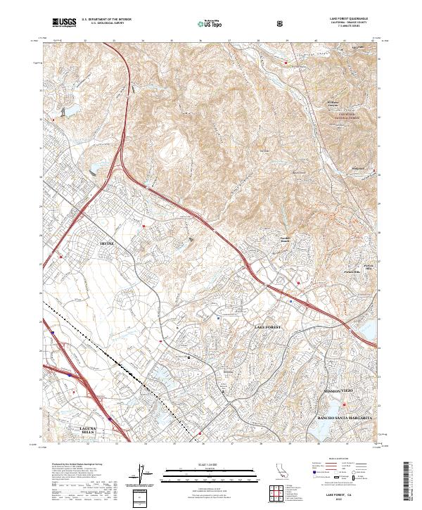 Lake Forest 2022 topographic map thumbnail