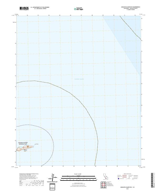 Anacapa Island OE E topographic map thumbnail