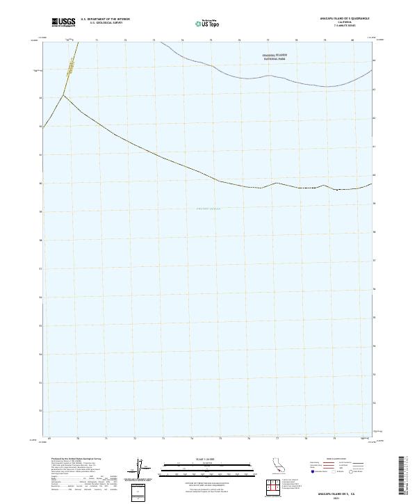 Anacapa Island OE S topographic map thumbnail