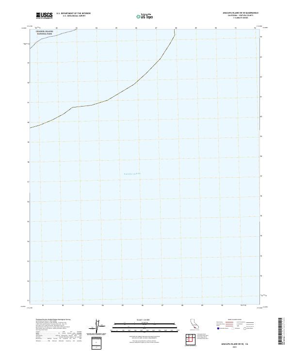 Anacapa Island OE SE topographic map thumbnail