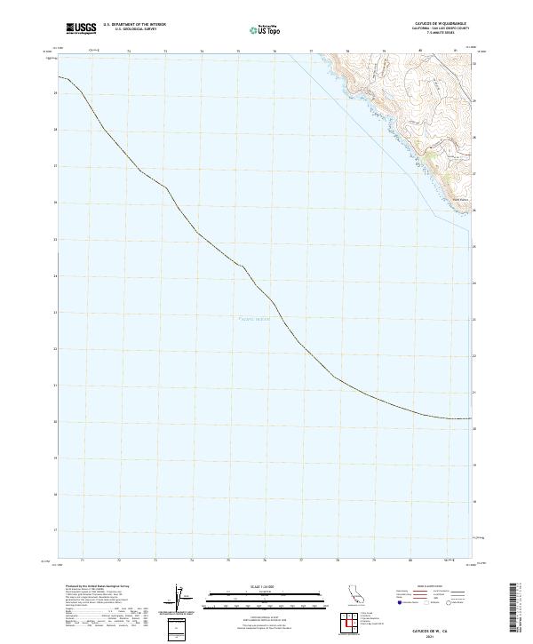 Cayucos OE W topographic map thumbnail