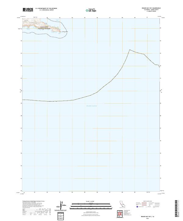 Drakes Bay OE S topographic map thumbnail