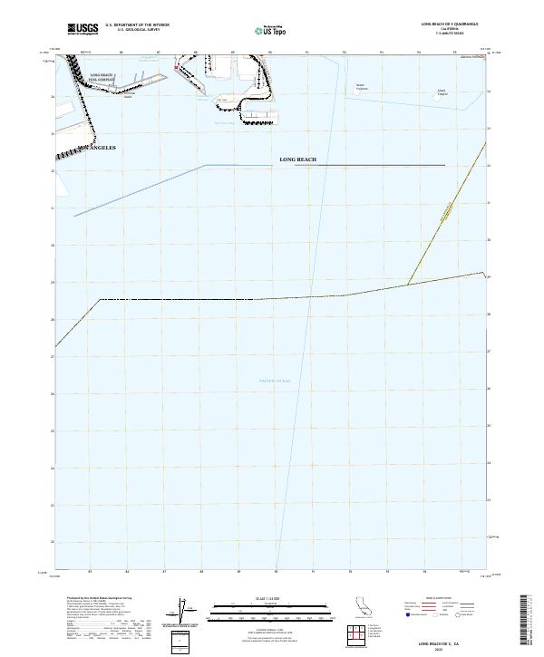 Long Beach OE S topographic map thumbnail