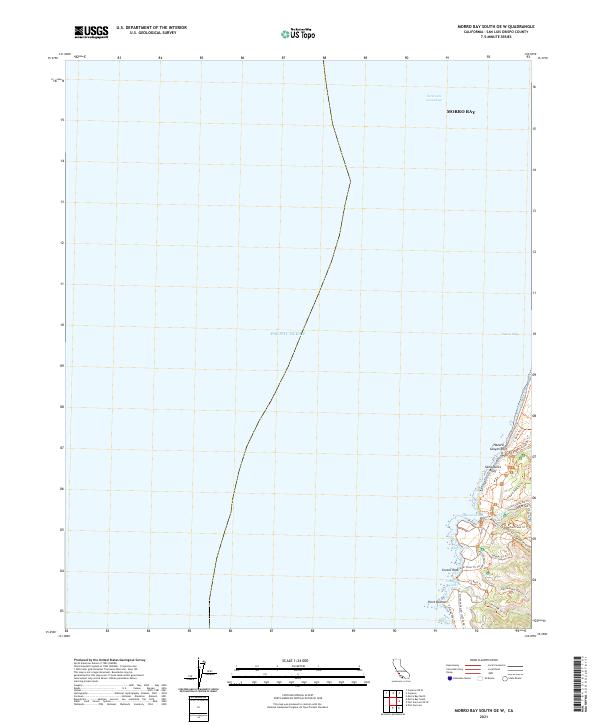 Morro Bay South OE W topographic map thumbnail
