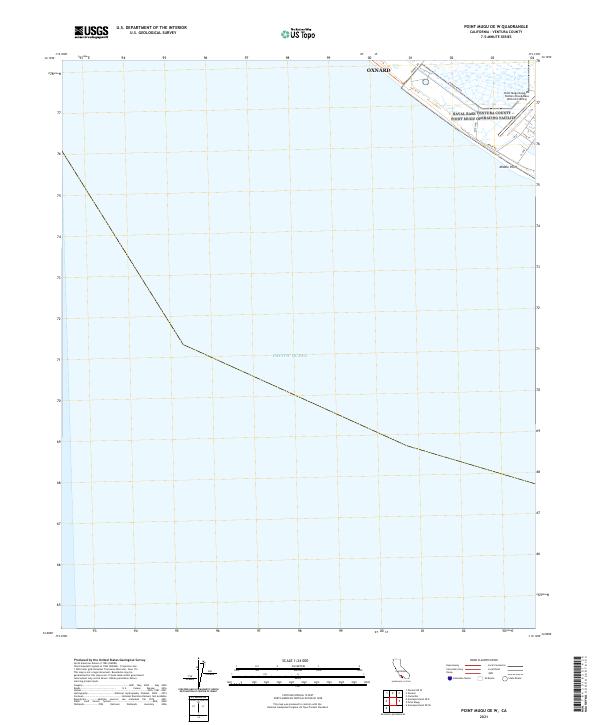 Point Mugu OE W topographic map thumbnail