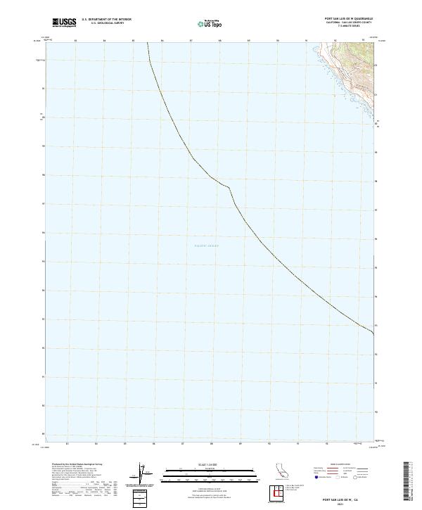 Port San Luis OE W topographic map thumbnail