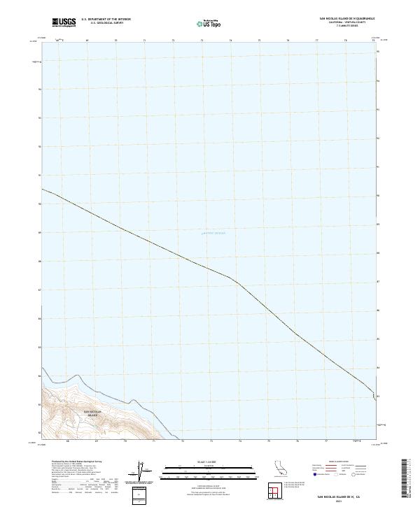 San Nicolas Island OE N topographic map thumbnail
