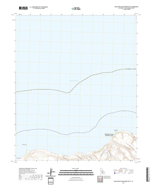 Santa Rosa Island North OE W topographic map thumbnail