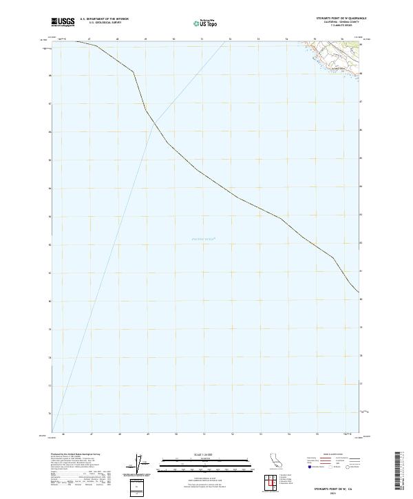 Stewarts Point OE W topographic map thumbnail
