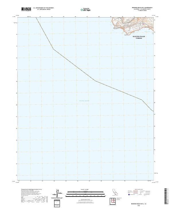 Redondo Beach OE S topographic map thumbnail