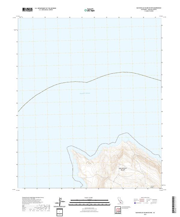 San Nicolas Island OE NW topographic map thumbnail