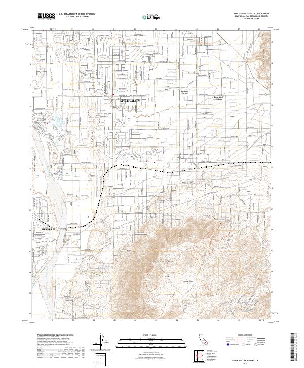 Apple Valley South topographic map thumbnail